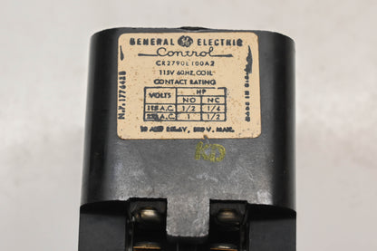GE CR2790E100A2, 55750328 10A-115/230V Relay NOS