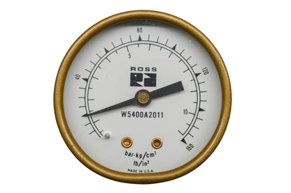 Ross W5400A2011 160PSI Air Pressure Gauge NOS