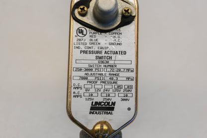 Lincoln 69630 Pressure Actuated Switch