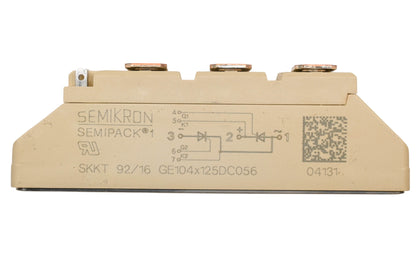 Semikron SKKT92/16, GE104X125DC056 92A-1600V Thyristor NOS