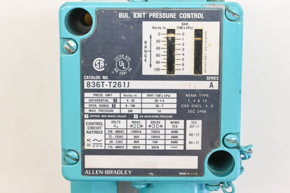 Allen Bradley 836T-T261J Pressure Control Switch