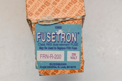 Bussmann FRN-R-200 Fusetron 200A-250V Fuse NOS