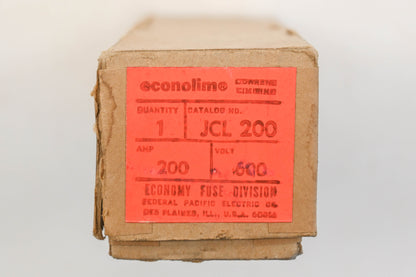 Econolim JCL 200, JCL-200 200A-600V Fuse NOS