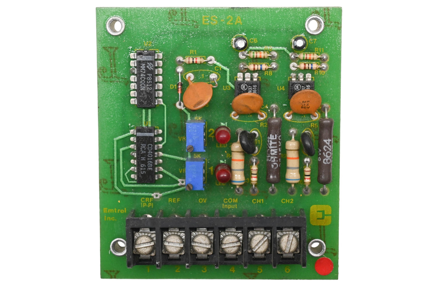Emtrol ES-2A 2 Speed Circuit Board NOS
