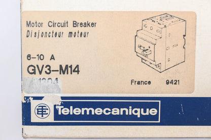 Telemecanique GV3-M14 Motor Circuit Breaker Assembly NOS