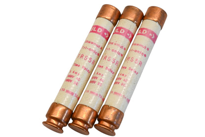 Gould TRS5R 5A-600V Fuses Qty 3 NOS