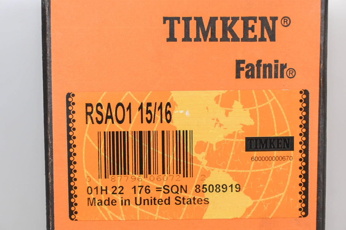 Timken RSAO1-15/16 1-15/16" Pillow Block Bearing NOS