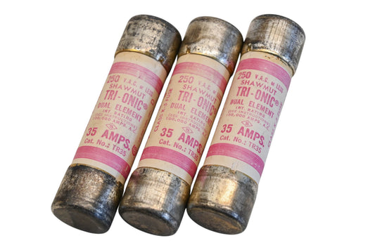 Ferraz Shawmut TR35 35A-250V Fuses Qty 3 NOS