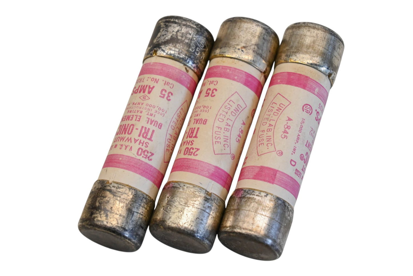 Ferraz Shawmut TR35 35A-250V Fuses Qty 3 NOS