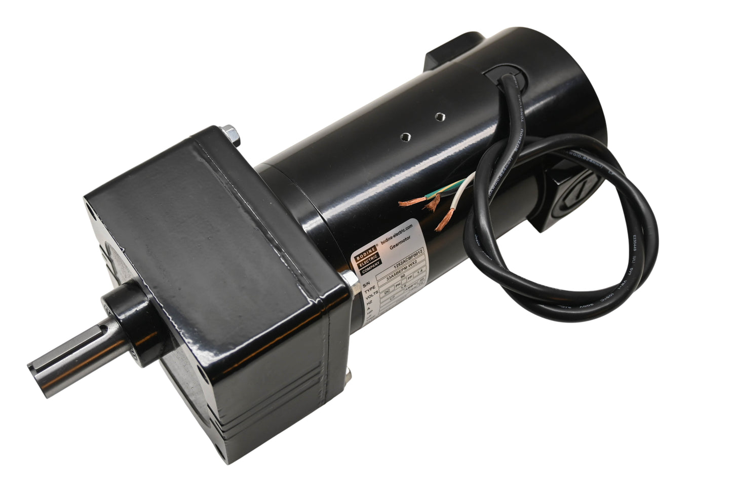 Bodine-Electric 1252ACBF0012, 33A5BEPM-WX2, 1252A 90V DC Gearmotor NOS