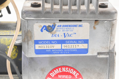 Air Dimensions Inc. M01310V 115V Vacuum Pump