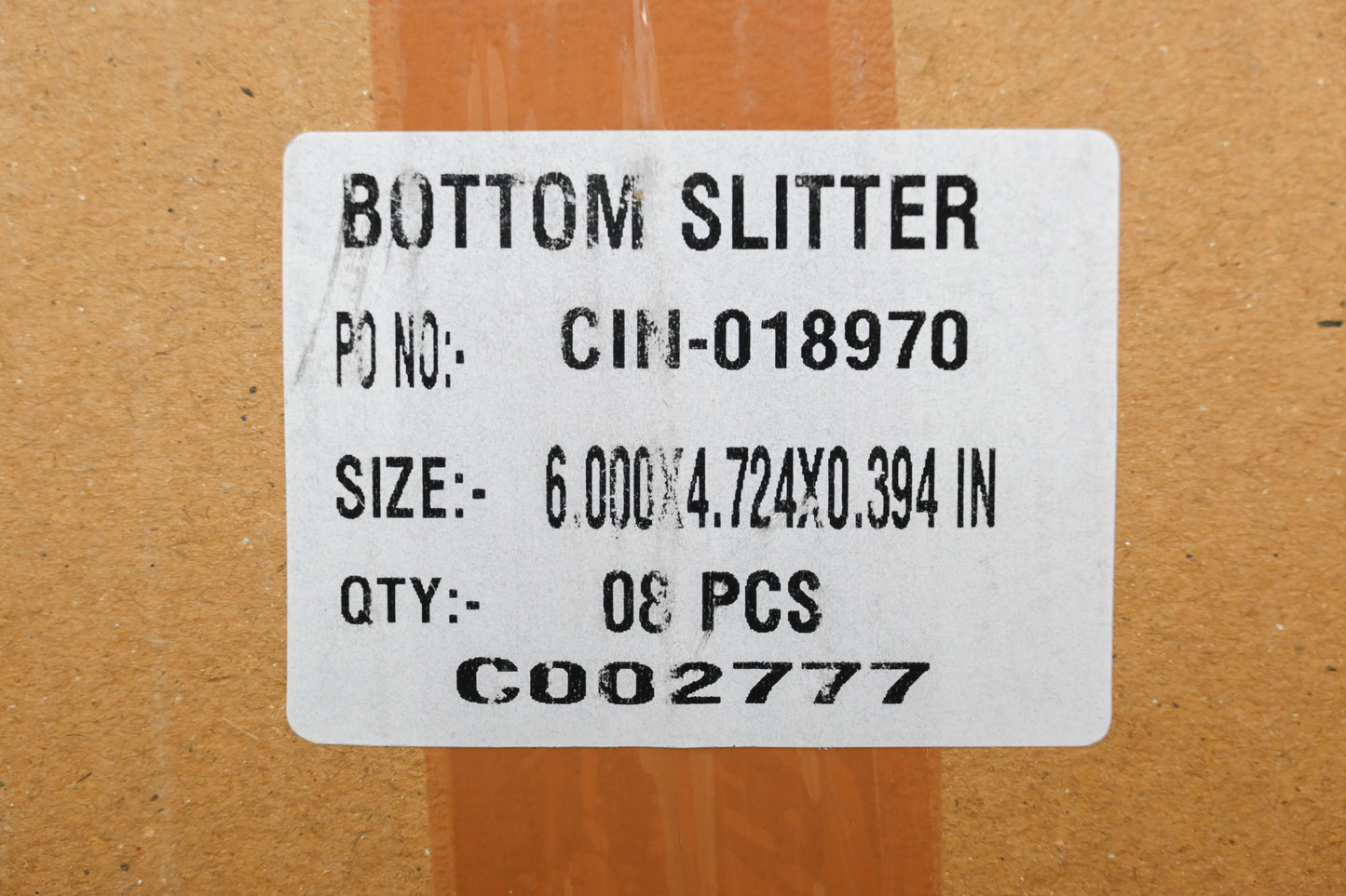 Edge Industrial Technologies C002777, CIN-018970 6.000" x 4.724 x 0.394" Bottom Slitters Qty 8 NOS