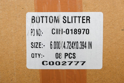 Edge Industrial Technologies C002777, CIN-018970 6.000" x 4.724 x 0.394" Bottom Slitters Qty 8 NOS