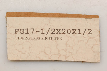 Aftermarket FG17-1/2X20X1/2 17-1/2" x 20" x 1/2" Fiberglass Air Filters Qty 8 NOS