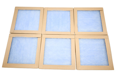 Aftermarket FG12X12X1 12" x 12" x 1" Fiberglass Air Filters Qty 6 NOS