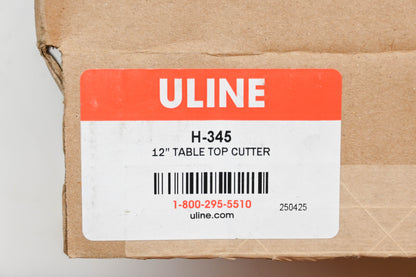 U-line H-345 12" Table Top Cutter Kit NOS
