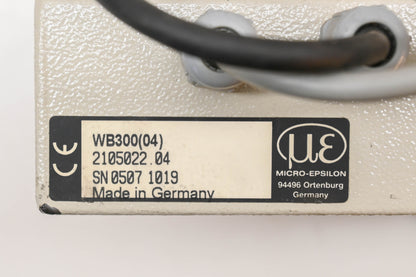 Micro-Epsilon WB300(04), 2105022.04, SN 0507 1019 Control Panel Assembly