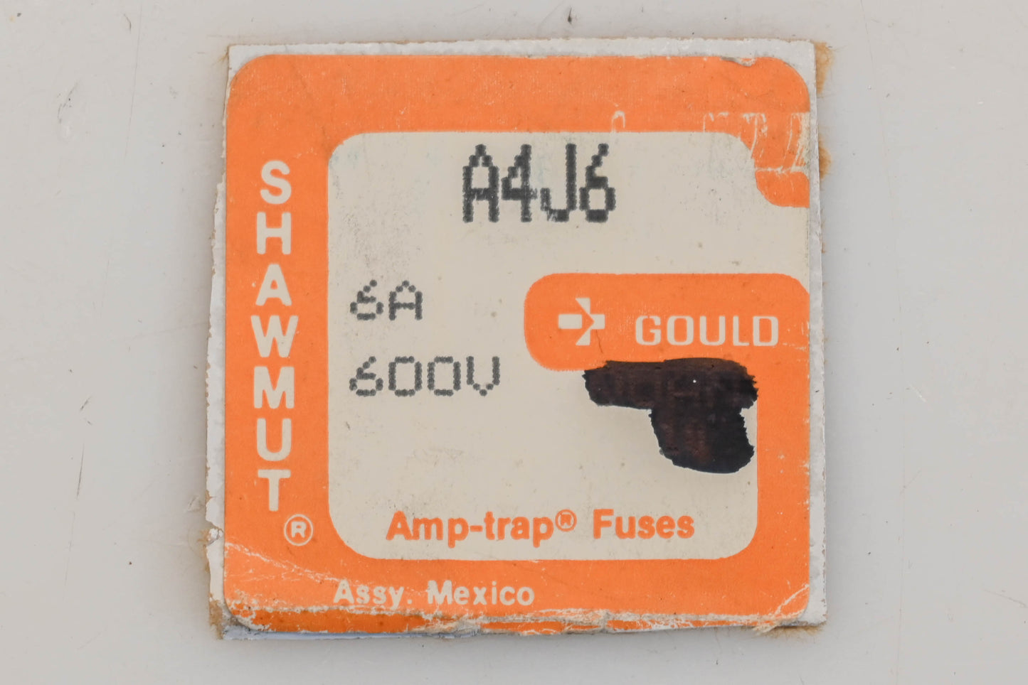 Gould A4J6 6A-600V Fuse NOS