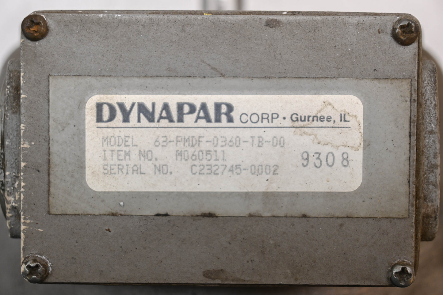 Dynapar M060511, 63-PMDF-0360-TB Rotary Encoder