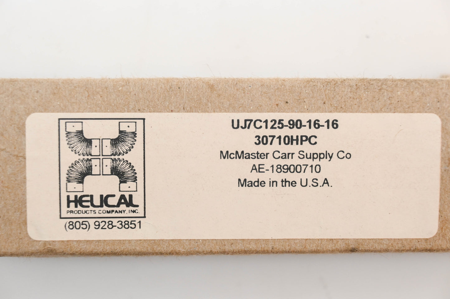 Helical UJ7C125-90-16-16, 30710HPC Flexible Shaft Coupling NOS