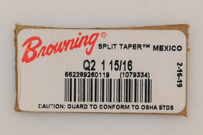 Browning Q21-15/16 Split Taper Bushing Kit NOS