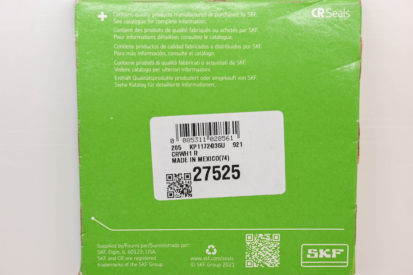 SKF 27525 2-3/4" x 3-15/16" x 7/16" Oil Seal NOS