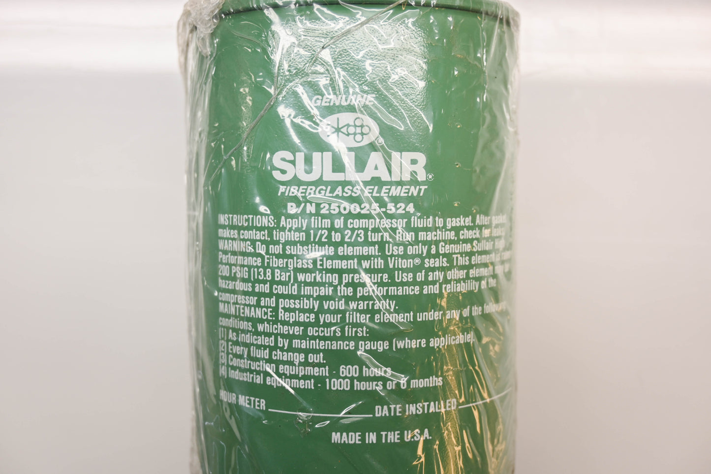 Sullair 250025-524 Air Compressor Oil Filter NOS
