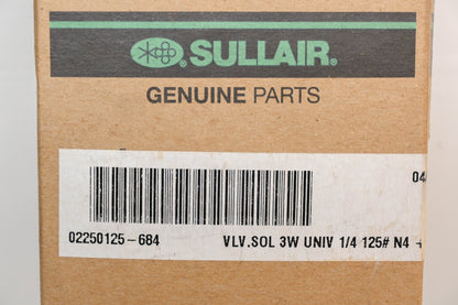 Sullair 02250125-684 11W 120V/60Hz-110V/50Hz Solenoid Valve NOS