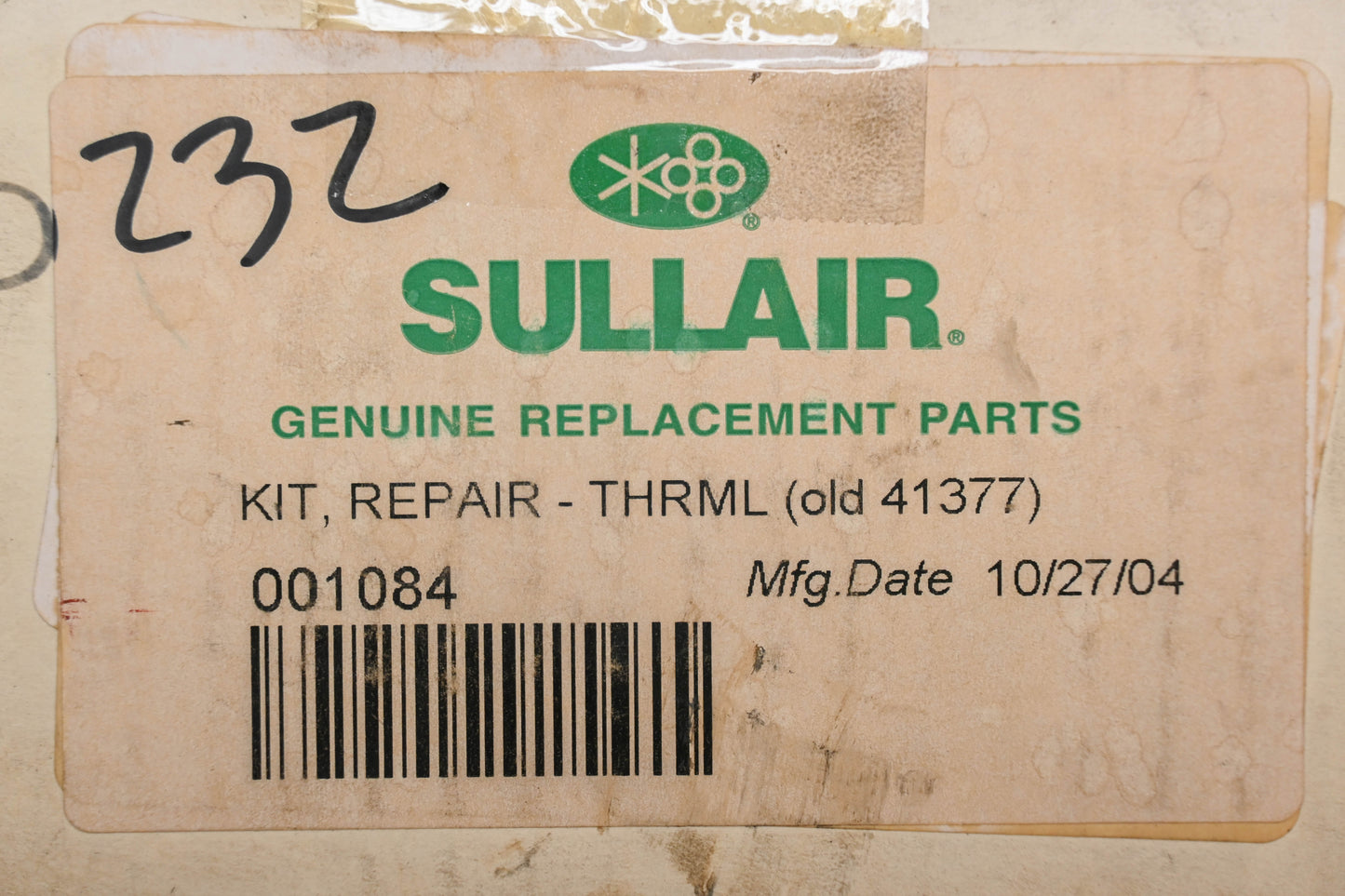 Sullair 001084, 41377 Air Compressor Therm0static Valve Kit NOS