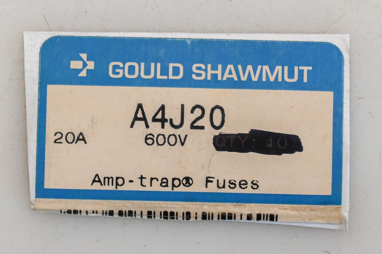 Gould A4J20 20A-600V Fuse NOS