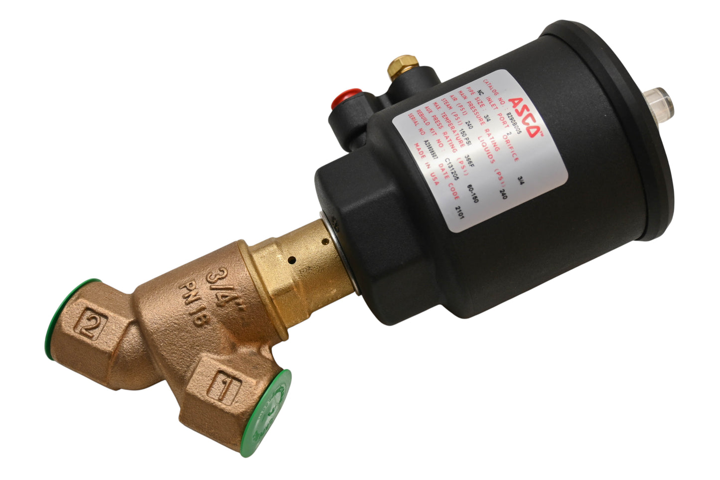 Asco 8290B005 3/4" Pneumatic Solenoid Valve NOS