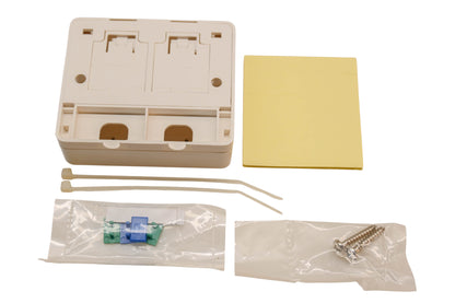 Tripp-Lite N082-002-WH 2-Port Surface Mount Box Kit NOS