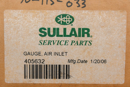 Sullair 405632 Air Inlet Temperature Gauge Kit NOS