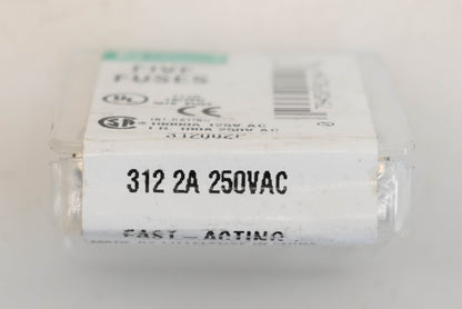 Littelfuse 312002P 2A-250V Fuses Qty 5 NOS