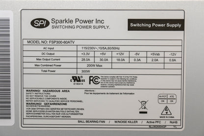 Sparkle Power Inc. FSP300-60ATV 300W Power Supply NOS