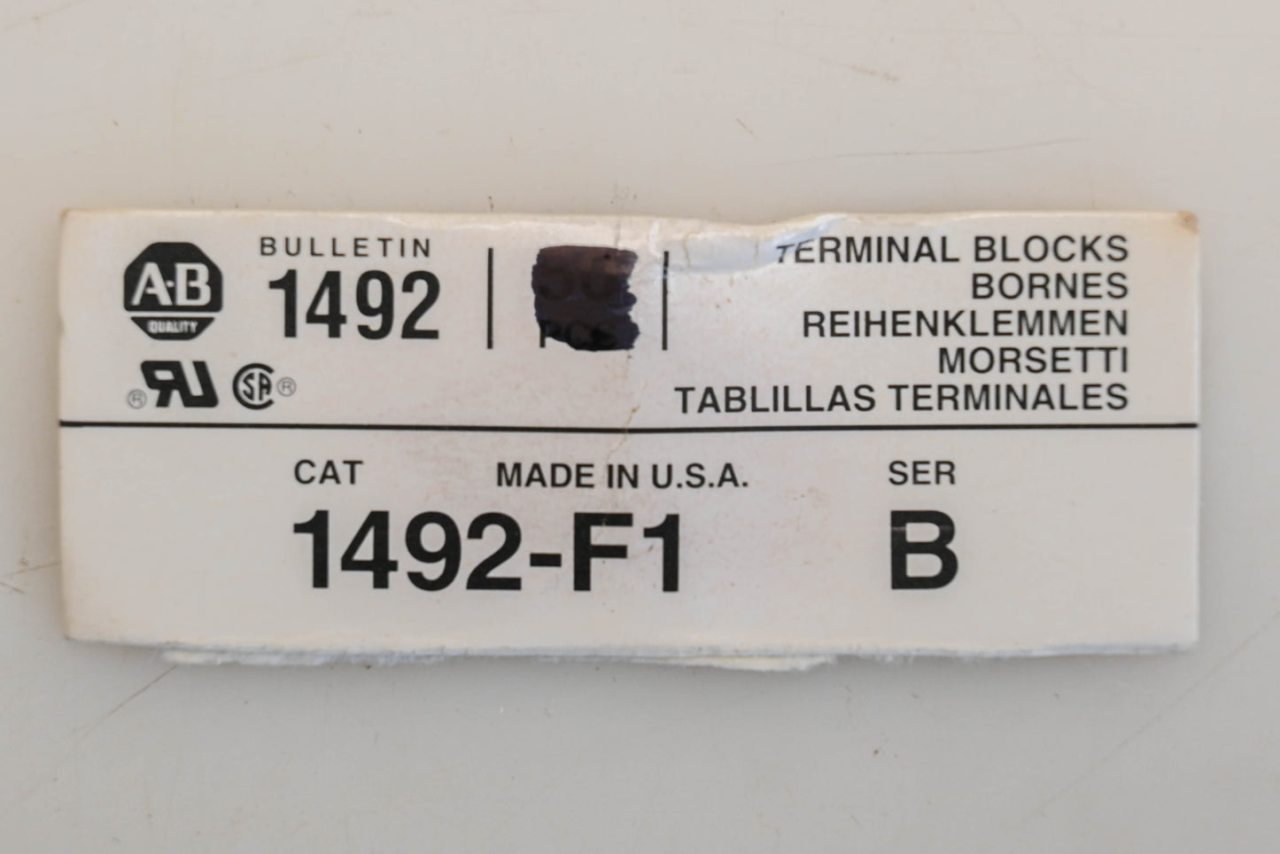 Allen Bradley 1492-F1, 1492 Terminal Blocks Qty 34 NOS