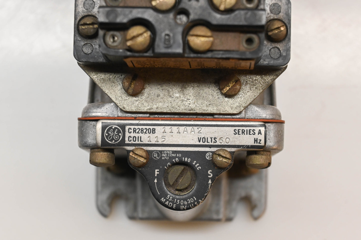 GE CR2820B111AA2 Time Delay Relay Assembly