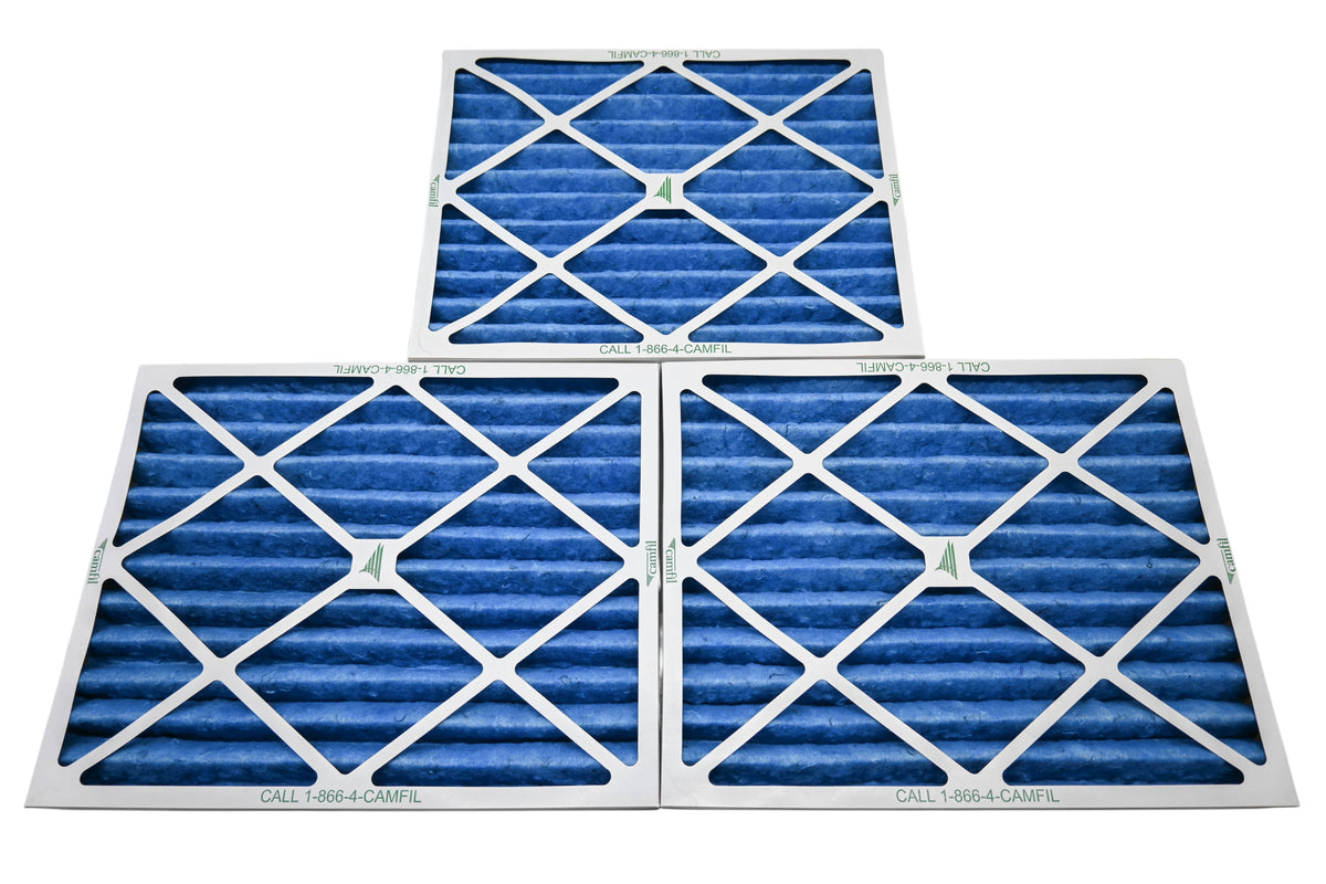 Camfil 116300001 20" x 16" x 2" Aeropleat III Air Filters Qty 3 NOS