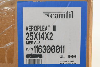Camfil 116300011 25" x 14" x 2" Air Filter Qty 3 NOS