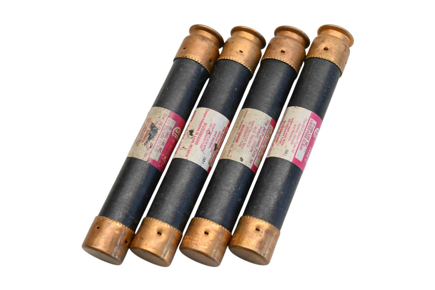 Bussmann FRS-R-5 Fusetron 5A-600V Fuses Qty 4 NOS