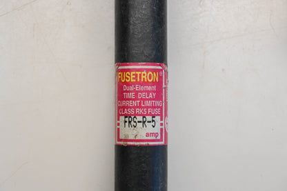 Bussmann FRS-R-5 Fusetron 5A-600V Fuses Qty 4 NOS