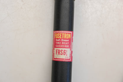 Bussmann FRS 6 1/4, FRS-6-1/4 Fusetron 6.25A-600V Fuses Qty 2 NOS