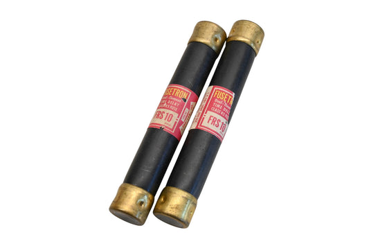 Bussmann FRS 10, FRS-10 Fusetron 10A-600V Fuses Qty 2 NOS