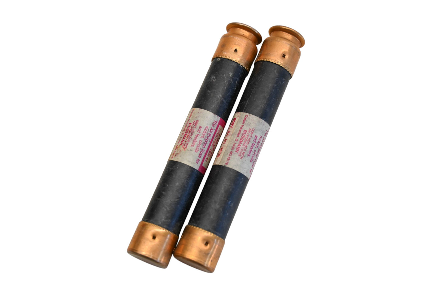 Bussmann FRS R 12, FRS-R-12 Fusetron 12A-600V Fuses Qty 2 NOS