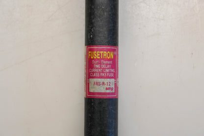 Bussmann FRS R 12, FRS-R-12 Fusetron 12A-600V Fuses Qty 2 NOS