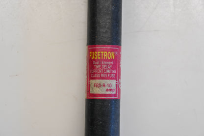 Bussmann FRS R 10, FRS-R-10 Fusetron 10A-600V Fuses Qty 3 NOS