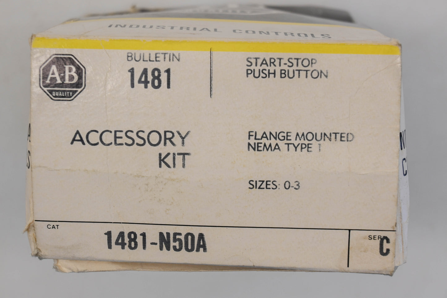 Allen Bradley 1481-N50A Start-Stop Push Button Assembly NOS