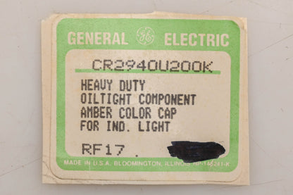 GE CR2940U200K Yellow Indicator Light Caps Qty 4 NOS