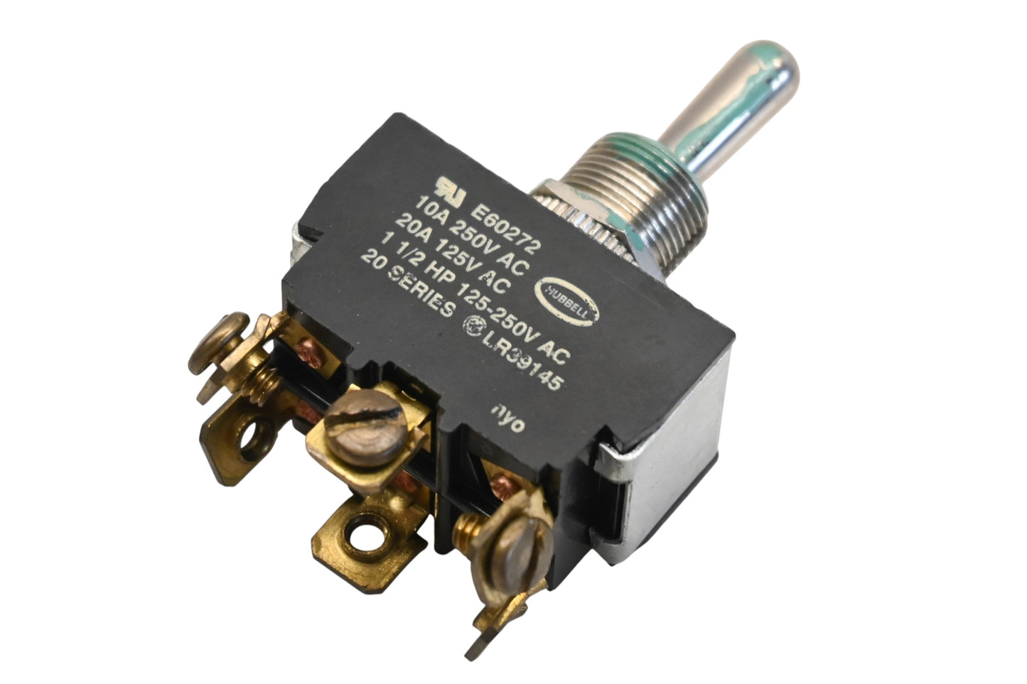 Hubbell E60272, LR39145 10A-250V/20A-125V Toggle Switch