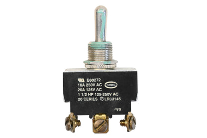 Hubbell E60272, LR39145 10A-250V/20A-125V Toggle Switch